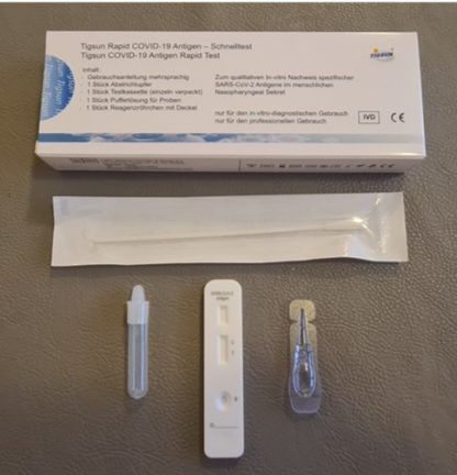 Tigsun Test für zu Hause und Schule Covid-19 Antigen Test